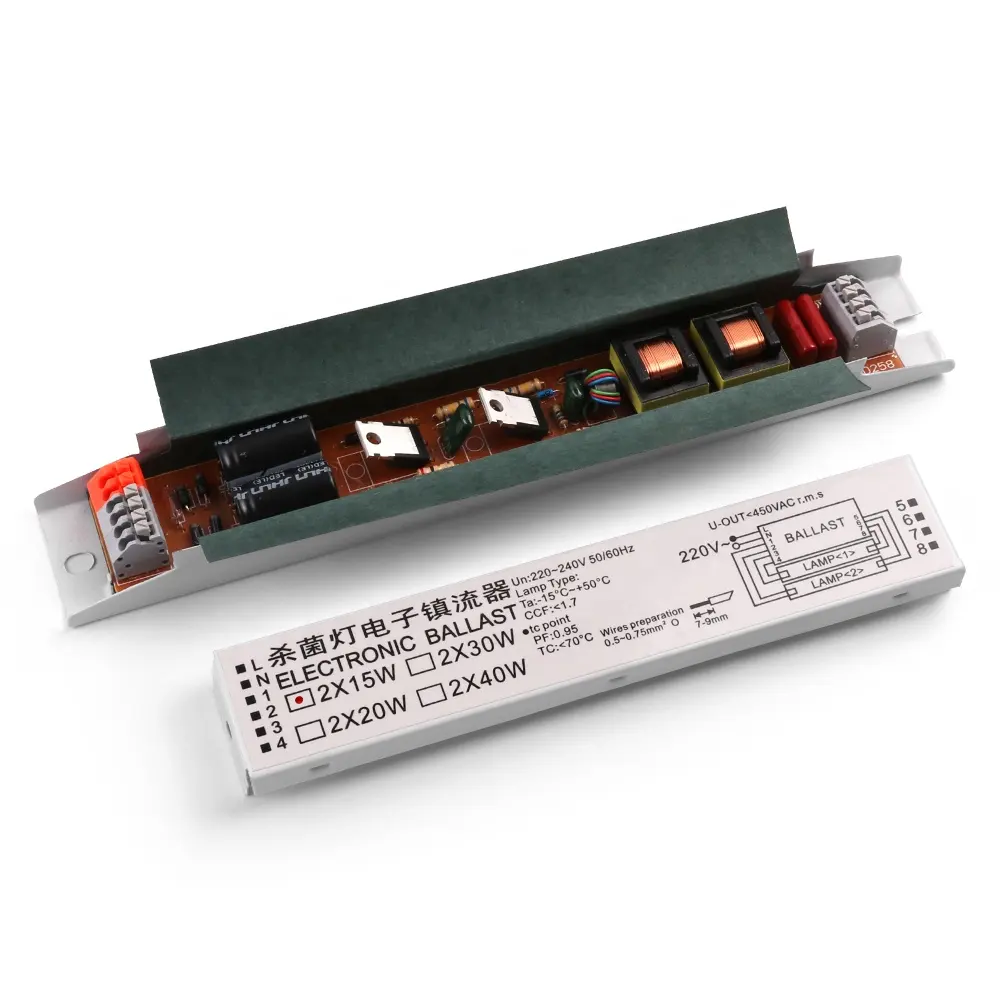 110V AC T8 24W Wide Voltage Electronic Ballast Fluorescent Lamp Ballasts 50/60HZ 