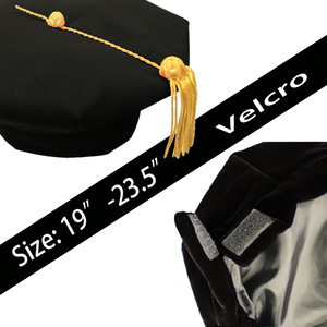 Robe de graduation doctorale vert forêt, Régalia académique doctorale par l'université Capuchon de doctorat avec velours et passepoil doré - Product Image 5