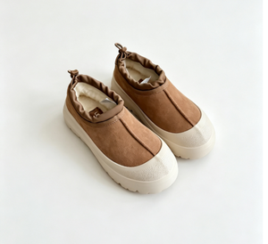 Sandalias Planas de Ante Sintético con Plataforma, Punta Redonda, Color Sólido, Suela Acolchada de EVA, Cómodas para Todas las Temporadas - Product Image 3