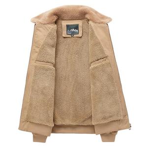 Abrigo clásico de lana gruesa para <span class=keywords><strong>hombre</strong></span>, chaqueta cortavientos de algodón cálido, <span class=keywords><strong>Parka</strong></span>, color <span class=keywords><strong>caqui</strong></span> y negro, para invierno - Product Image 3