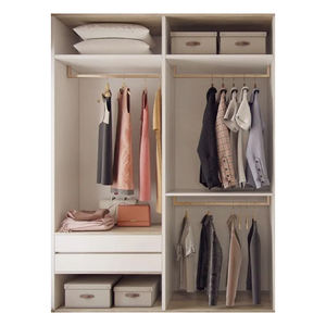 Meubles de chambre à coucher en bois sur mesure Armoire à robes avec charnières de porte Armoire à garderobe et armoire pour salle familiale - Product Image 1