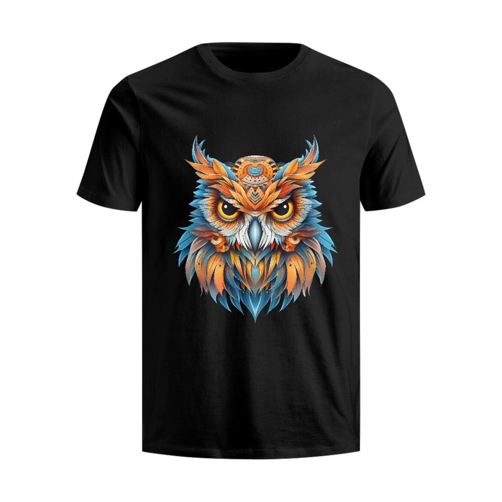 Unisex Nighthawk Owl Graphic T-Shirt - 3D Digital Printed Cool Tee For Men & Teens, Short Sleeve Crew Neck - View #13