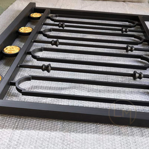 Modern Luxury Black Metal Staircase <strong>for</strong> Home <strong>Front</strong> <strong>Porch</strong> Garden Contemporary Baluster Wrought <strong>Handrail</strong> Balustrades <strong>Handrails</strong> - Product Image 3