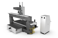 Routeur CNC 5 axes ATC Alpha Hot pour le bois, avec magazine d'outils à disques haute efficacité, modèle 1325 ATC, pour sculpture 3D