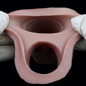 FAAK Funda realista de piel sintética con diseño de nudo canino para masturbador masculino, alargador de pene, funda de fantasía para pene, para coqueteo masculino, tienda sexual - Product Image 4