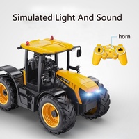 Double E E359-003 RC 2.4G 1/16 Tracteur agricole JCB simulé à télécommande, jouets de construction d'ingénierie, véhicules, passe-temps, cadeaux