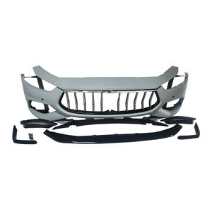 Para <span class=keywords><strong>Maserati</strong></span> Ghibli, nuevo parachoques delantero GTS con Rejilla cromada, parachoques de coche de modelo antiguo a nuevo para Ghibli 2014-2019 - Product Image 4