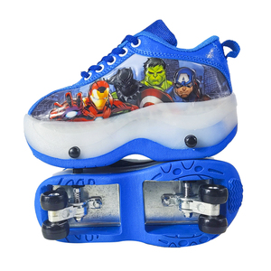 Chaussures de patinage à roulettes professionnelles pour enfants, Runaway clignotant, 4 roues - Product Image 5