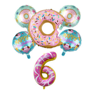 Globo de Donut de 32 Pulgadas, Globo de Helado de 18 Pulgadas, Decoración para Fiesta de Cumpleaños - Product Image 5