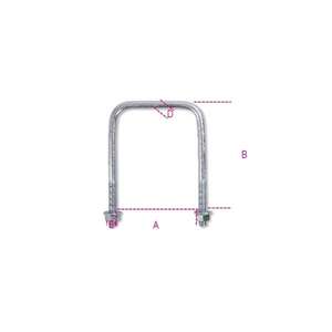 BETA - 083830100 ROBUR-Tornillos cuadrados en U, galvanizado en caliente (paquete múltiple)-ELEMENTOS EAN 8014230615585 PARA FIJACIÓN - Product Image 2