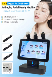3 Handles CO2 Bubble Oxygenation Device for Facial Cleansing Rejuvenation Vibration <b>Massage</b> Face Care Bubble Oxygen <b>Machine</b> - Product Image 3