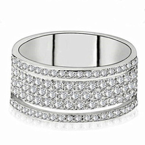 Anello di Fidanzamento Classico da Donna F149 con Diamante Bianco Naturale Taglio Brillante Rotondo Colore G - Product Image 2