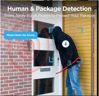 2024 nouvelle sonnette de porte sans fil vidéo WiFi intelligente à double objectif innovante pour la maison 1530P avec caméra interphone sonnette de porte sans fil