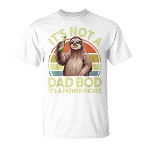 Camiseta Vintage Sloth Dad Bod Father Figure, camisa informal para hombre, regalo divertido para papá - Product Image 1