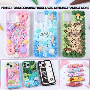 Pegamento en Crema de Colores Surtidos 60g, Pegamento en Crema Batida para Manualidades con Resina, Decoración DIY, Fundas para Teléfonos, Organizadores de Joyas, Espejos, Horquillas para el Cabello - Product Image 4