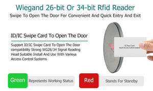 OEM impermeable Wg26 control de acceso <span class=keywords><strong>Iso15693</strong></span> lector de tarjetas <span class=keywords><strong>Rfid</strong></span> inalámbrico para sistemas de control de acceso de estacionamiento - Product Image 2
