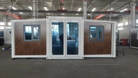 Conteneur Pliant Modulaire de Luxe Moderne 20 pieds d'occasion avec Panneaux Muraux Isolés en PU, Durable et Mobile pour Hôtel, Salle de Sport, Garantie 5 Ans