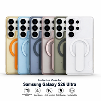 Étui magnétique mat intégré antichoc et fin avec fente pour cartes pour Samsung Galaxy S26 Ultra S25 Ultra S24 S25 Plus