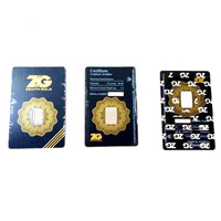 Conception personnalisée PET VOID Tamper Evident Gold Coin Lingot Card Holder Sleeves