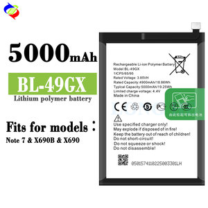 5000MAh BL-49GX X690 X657สมาร์ท<span class=keywords><strong>5</strong></span>แบตเตอรี่โทรศัพท์มือถือสำหรับ<span class=keywords><strong>Infinix</strong></span> Note 7แบตเตอรี่ - Product Image 2