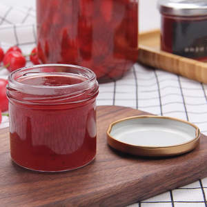 Empty Glass Food Storage Jars Containers With Airtight Tinplate Lid Kitchen Food Containers ForJam Spice Bird's <strong>Nest</strong> - Product Image 3