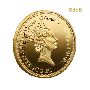 Vente en gros : Pièce commémorative de la mémoire de la Reine, en alliage plaqué or, avec relief 3D, pour artisanat et cadeaux d'anniversaire - Product Image 4