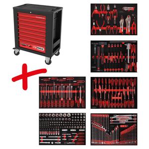 KS TOOLS Performanceplus chariot à outils d'atelier P15 avec 271 outils pour 6 tiroirs - Product Image 4