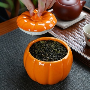 Frasco de calabaza de cerámica Orangery con tapa Almacenamiento vacío para uso en la cocina-para té y velas - Product Image 6