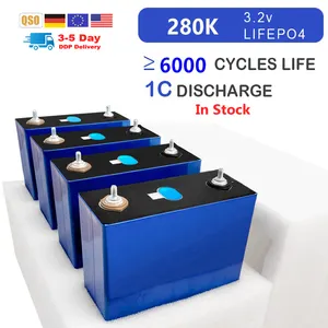Eu US Stock 280Ah Lifepo4 Zelle Grade A 3.2V 304ah 302ah 320ah 280ah Lifepo 4 Battery Cell For Solar Energy Storage System