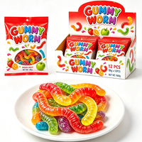 BESTAR Groothandel Zoete Jelly Wormen Leuke Vormen Niet-Kleverige Snoepjes Kleurrijke Gummy Wormen Gemengde Fruit Kauwgom Snoepjes Kindersnack Suiker