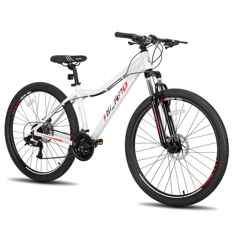 JOYKIE-bicicleta de montaña para mujer, bici de aluminio de 26 pulgadas y 27,5 pulgadas, color rojo y blanco, venta al por mayor