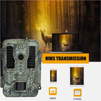 Caméra de surveillance de la faune extérieure haute performance 4K 48MP avec connexion vidéo et contrôle via application WiFi, portée IR 30m/92ft, détection de mouvement, IP67