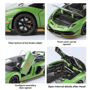 Modelo de Auto Lamborghini Eventado <span class=keywords><strong>SVJ63</strong></span> HMB 1:24, Modelo de Auto de Aleación con Sonido y Luz, Modelo de Auto Deportivo, Juguete Coleccionable para Niños, Regalo - Product Image 4