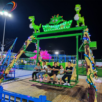 Manège à bascule dinosaure pour enfants, équipement d'attraction populaire pour parcs d'attractions, parcs de loisirs et fêtes foraines, à vendre