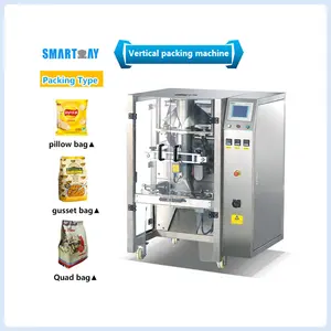 CE Small Vertical Food Grain Multihead Weigher Popcorn Packaging Machine For 1KG Bag