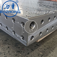 Table modulaire D28 en fonte 3000*1500 mm, plateforme de soudage 3D, système d'outillage robuste pour le soudage de grandes pièces