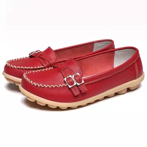 <span class=keywords><strong>Scarpe</strong></span> Estive da Donna in Pelle <span class=keywords><strong>con</strong></span> <span class=keywords><strong>Tacco</strong></span> Basso, Mocassini Casual Slip-on, <span class=keywords><strong>Ballerine</strong></span> Morbide da Infermiera - Product Image 4