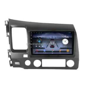 Android 12 araba radyo ses radyo Honda Civic K12 2005-2012 için araç multimedya sistemi 2.5D LTE WIFI BT AM FM RDS stereo video
