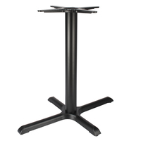 Pied de table industriel antique rétro en métal, base de table robuste en fonte noire pour bar, restaurant, café, bistrot