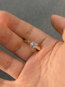 Export Quality Beautiful <b>Cushion</b> Cut Moissanite Diamond Ring Bridal Engagement Ring with Shine Available At Reasonable Price - Product Image 5