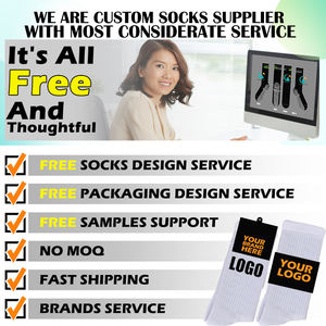 Chaussettes de yoga bouclées antidérapantes Smile Custom Logo Grip Trampoline Pilates, chaussettes de compression - Product Image 3