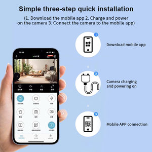 <b>Wireless</b> WiFi Security <b>Camera</b> HD Indoor Home <b>Mini</b> Motion Detection Monitoring <b>Camera</b> Rechargeable Battery - Product Image 4