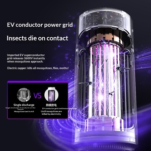 Lámpara LED <span class=keywords><strong>Antimosquitos</strong></span>, Trampa Eléctrica Silenciosa para Moscas, para Bebés y Mujeres Embarazadas, Uso en Interiores, Clasificación IP33, Física <span class=keywords><strong>Antimosquitos</strong></span> - Product Image 3
