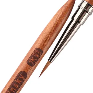 10 styles de pinceaux à ongles en acrylique Kolinsky neufs, pinceaux pour ongles violets, pinceaux en acrylique pur Kolinsky Sable, stylo de peinture 3D - Product Image 3