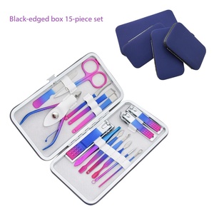 Set de <span class=keywords><strong>Manicura</strong></span> de Acero Inoxidable 10 en 1, <span class=keywords><strong>Kit</strong></span> de <span class=keywords><strong>Pedicura</strong></span> con Cortaúñas de 7/10/12/15 Piezas - Product Image 3