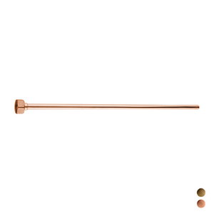 Tubo D. 10 con carpeta y tapa G 1/2" bronceado, longitud 8 cm, ancho 43 cm, altura 28 cm, accesorios para grifería de baño - Product Image 1