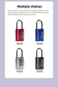 Candado con contraseña de aleación de zinc, a prueba de herrumbre y antirrobo, al por mayor para gabinete de almacenamiento en el hogar y maleta Mini Lock Head. - Product Image 3