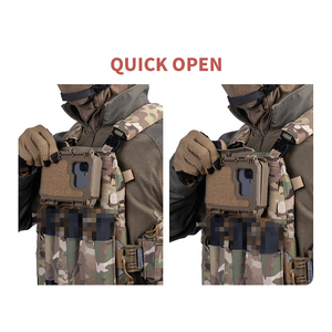 Soporte Táctico para Teléfono <span class=keywords><strong>SABADO</strong></span>, Caja de Montaje en Pecho Compatible con Sistema Molle para Smartphone, Entrenamiento al Aire Libre y Caza - Product Image 4