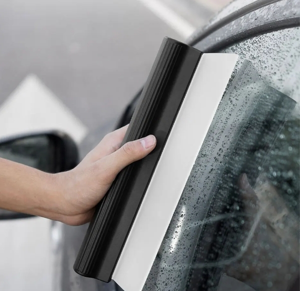 Car Auto Window Cleaning Tools Flexible Soft Silicone Water Wiper Handy Squeegee Glass Scraper DIY Scraping Blade OEM · image 2