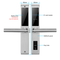 Cerradura Electrónica Europea Delgada para Hoteles con Software de Gestión Gratuito para PC, Ideal para Hoteles y Apartamentos de Lujo